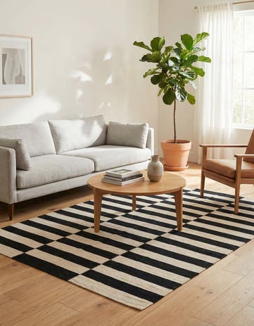 4' x 5' 11 Hand Woven Kilim Modern Wool Rug