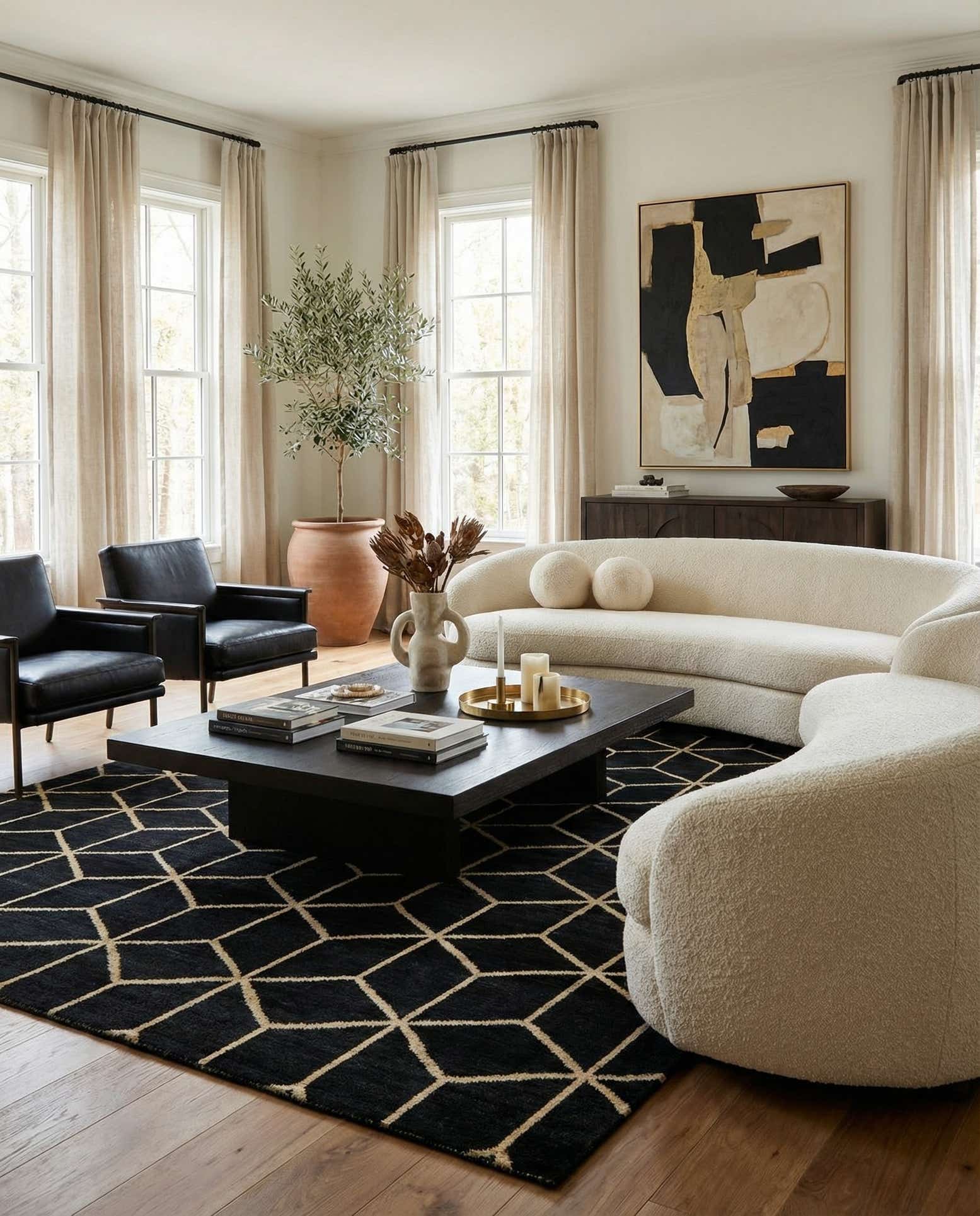 6' 5 x 9' 9 Hand Knotted Moroccan Wool Rug