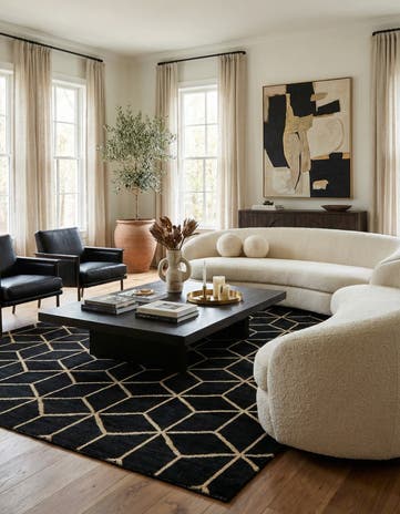 6' 5 x 9' 9 Hand Knotted Moroccan Wool Rug