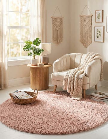 7' 10 x 7' 10 Zermatt Shag Round Rug