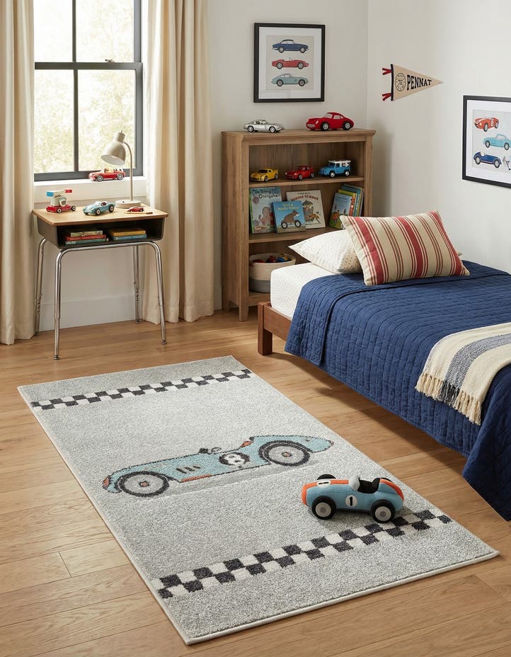 2' 2 x 4' Racecar Whimsy Kids Run...