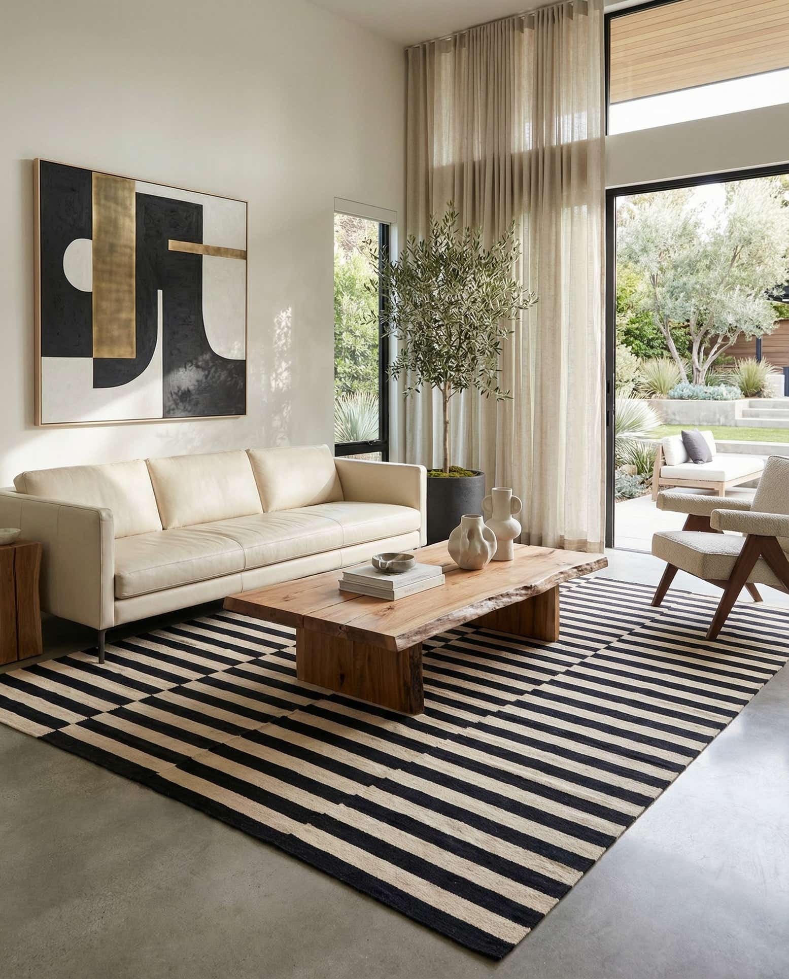 8' 5 x 9' 7 Hand Woven Kilim Modern Wool Rug