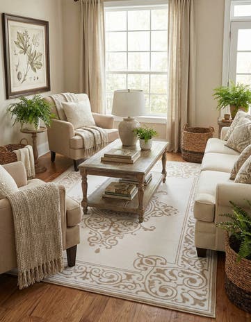 5' 3 x 8' Hermitage Rug