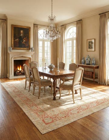 9' 11 x 13' 8 Hand Knotted Peshawar Ziegler Rug