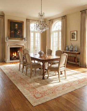 9' 11 x 13' 8 Hand Knotted Peshawar Ziegler Rug