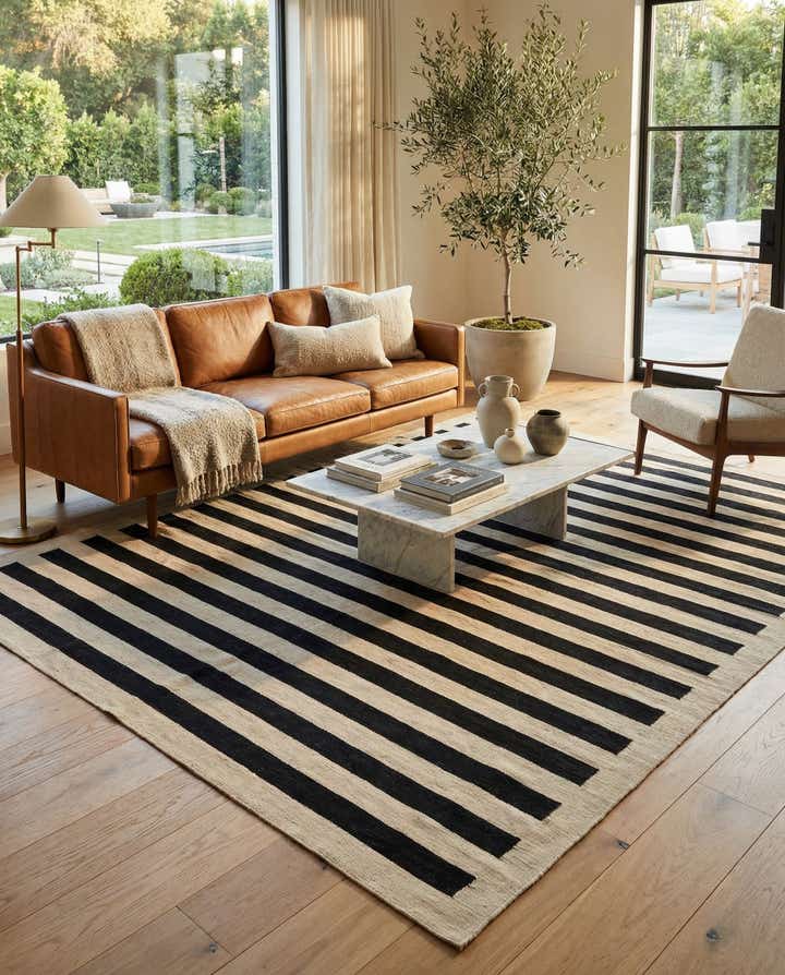 8' 2 x 9' 8 Hand Woven Kilim Modern Wool Rug
