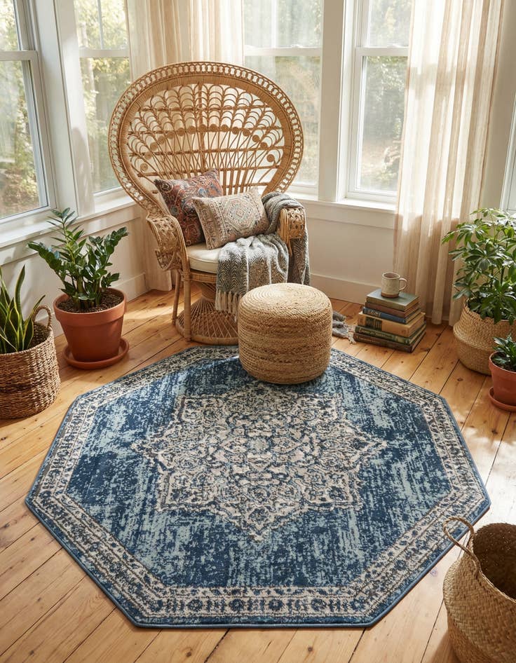 Detail image of 4' x 4' Nyla Octagon Rug