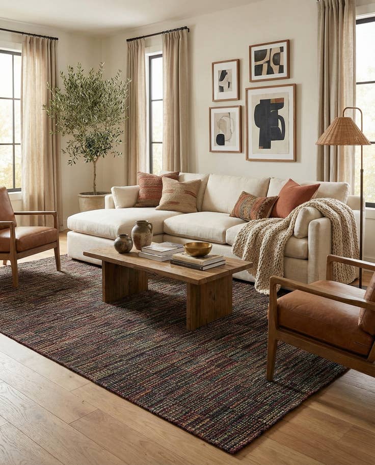 Detail image of 7' 10 x 10' 1 Hand Knotted Moroccan Wool Rug