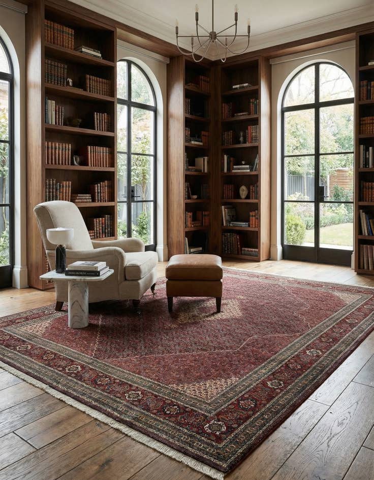 Detail image of 9' 8 x 12' 6 Sarab Mahshabi Wool Rug