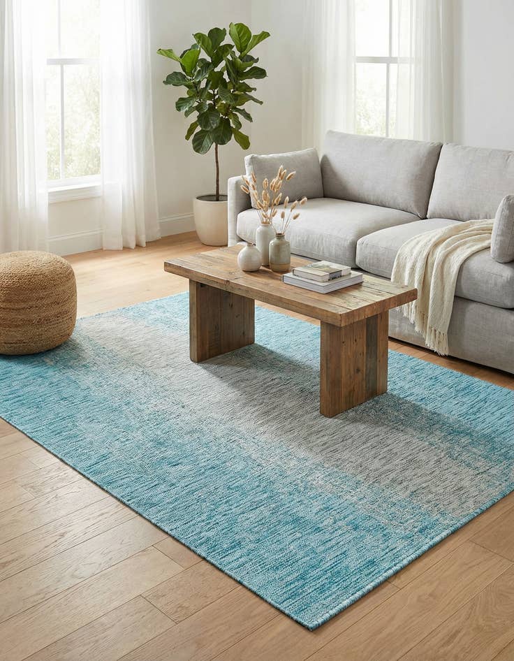 Detail image of 4' x 6'  Washable Modern Indoor / Outdoor Rug