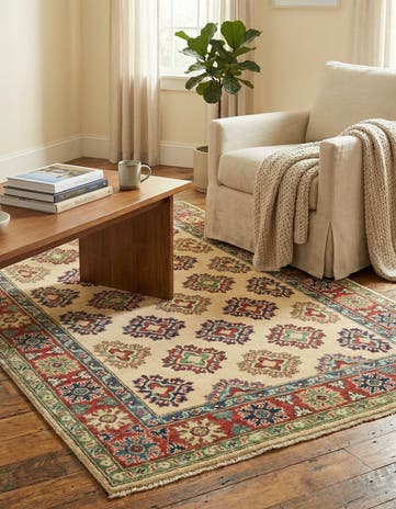 3' 10 x 6' Hand Knotted Kazak Rug
