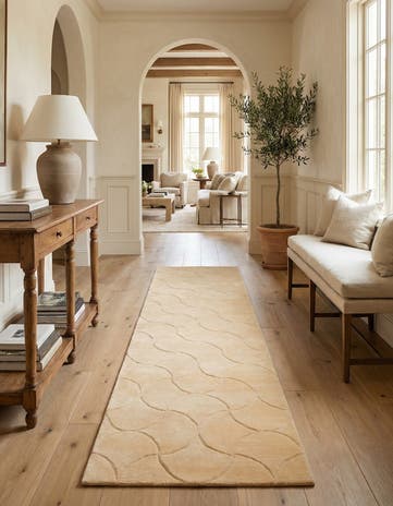3' 5 x 13' 9 Hand Knotted Darya Wool Runner Rug