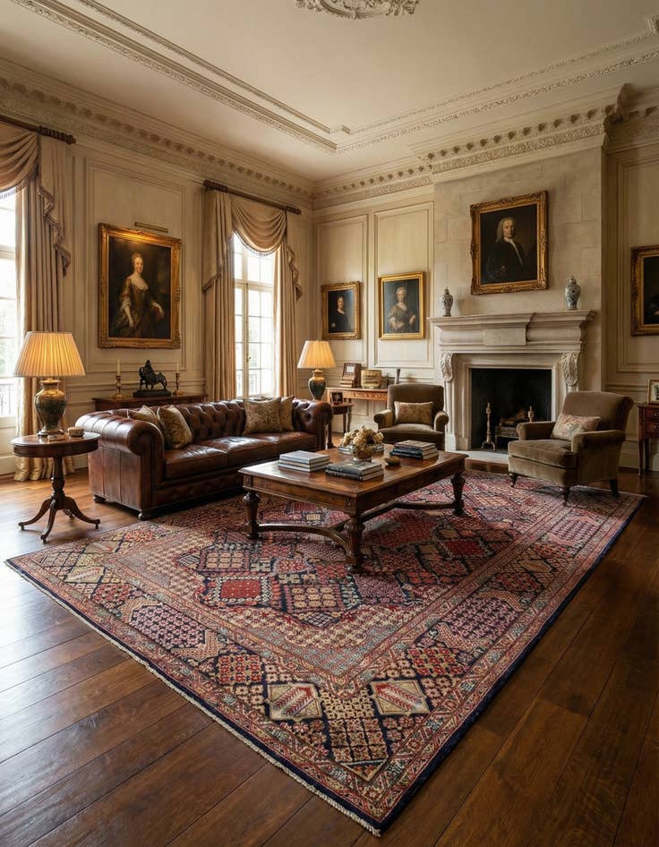 Detail image of 9' 7 x 13' 3 Najafabad Wool Rug