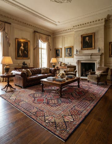 9' 7 x 13' 3 Najafabad Wool Rug