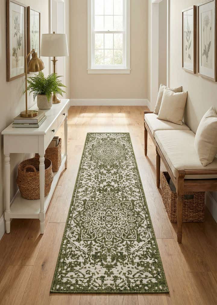2' x 8' Easy-Clean Jill Zarin Dubai Indoor / Outdoor Runner Rug