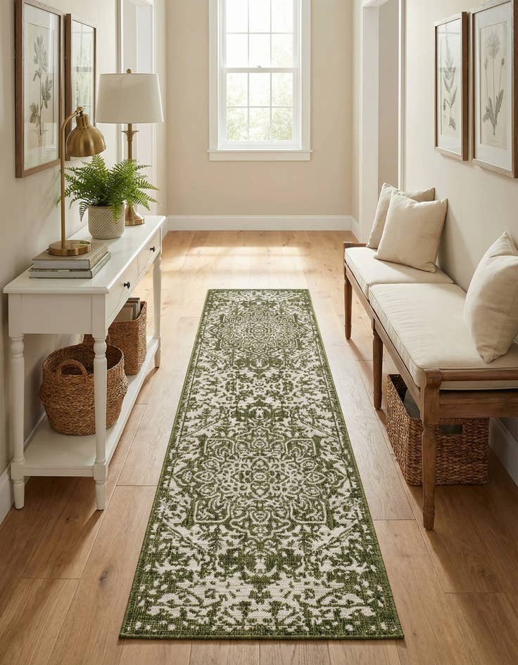 Detail image of 2' x 8' Easy-Clean Jill Zarin Dubai Indoor / Outdoor Runner Rug