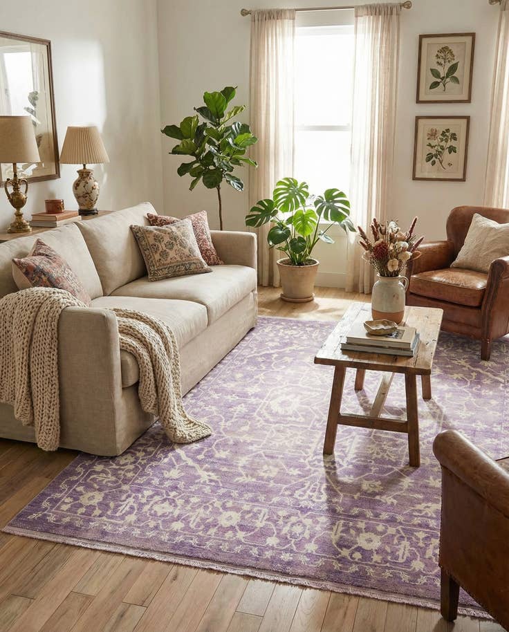 Detail image of 8' x 8' Modern Classical Square Rug