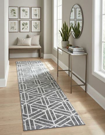 3' x 19' 8 Lattice Trellis Runner Rug