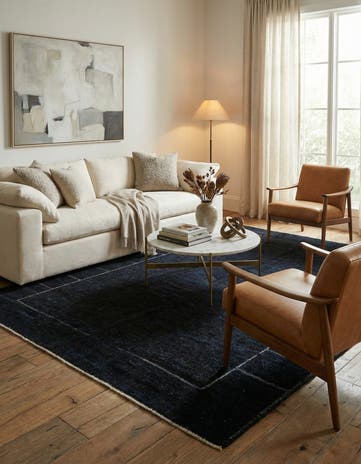 9' 5 x 12' Hand Knotted Moroccan Wool Rug