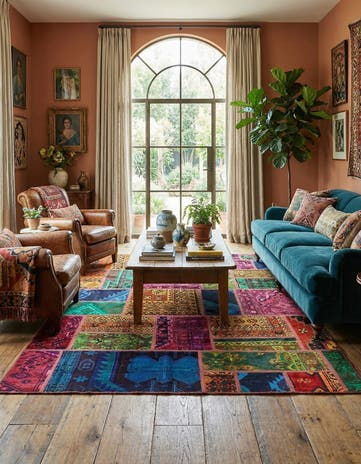 5' 8 x 7' 5 Hand Knotted Ultra Vintage Persian Wool Rug