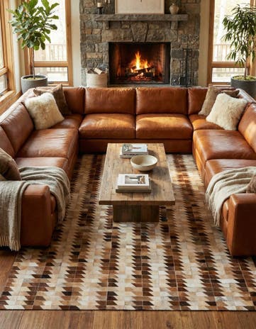 5' 4 x 7' 6 Cowhide Rug