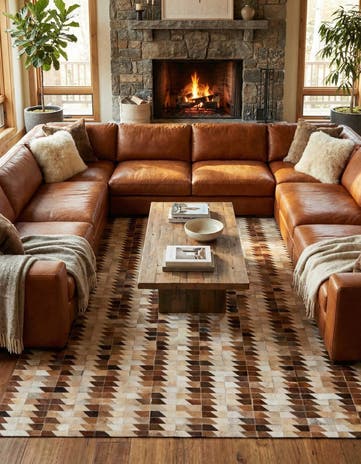 5' 4 x 7' 6 Cowhide Rug
