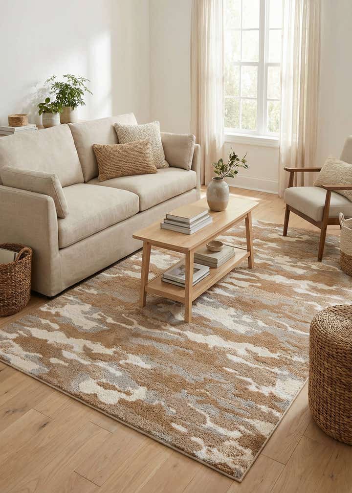 6' x 9' Sepia Rug