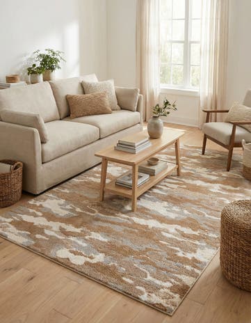 6' x 9' Sepia Rug