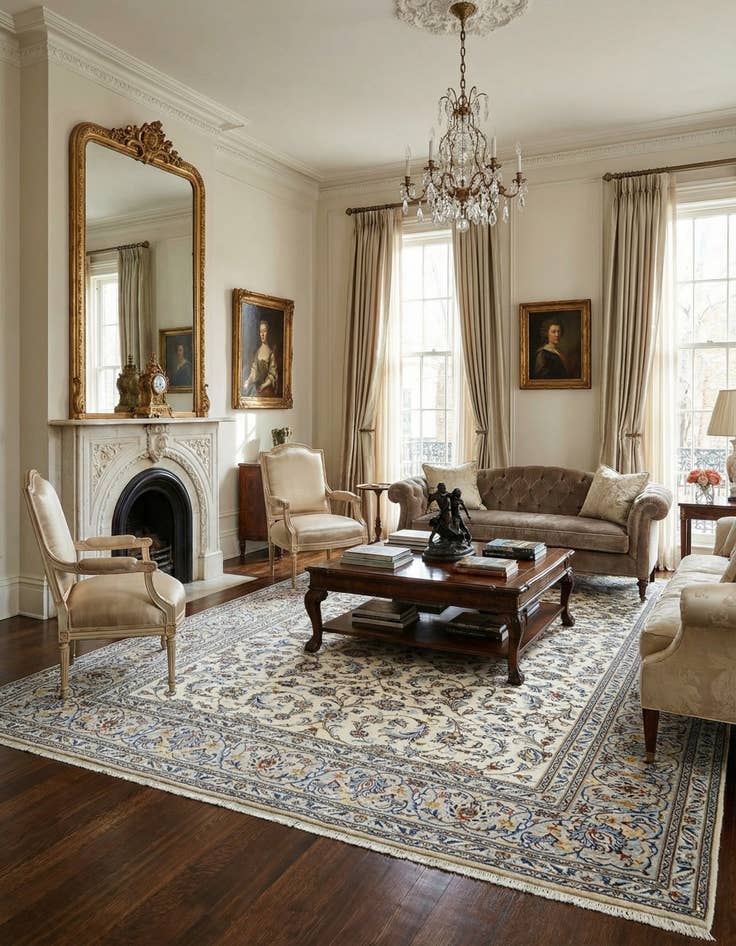 Detail image of 8' 8 x 12' 2 Kerman Wool Rug