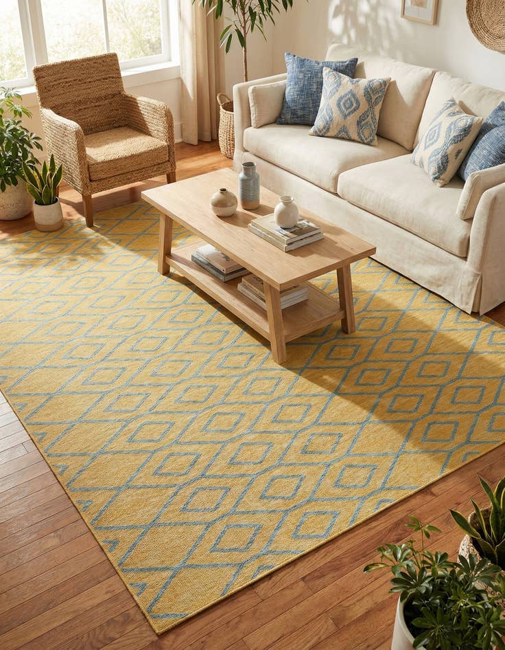 Detail image of 7' 10 x 7' 10  Washable Jill Zarin Turks and Caicos Indoor / Outdoor Square Rug