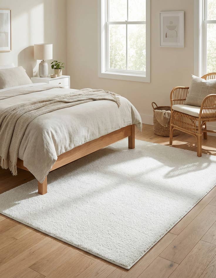 Detail image of 4' x 6' Solid Frieze Rug