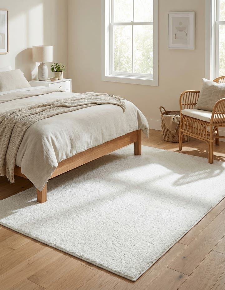 4' x 6' Solid Frieze Rug