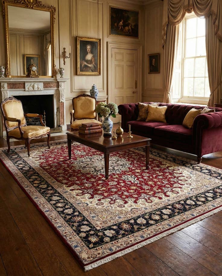 Detail image of 6' 9 x 10' 7 Tabriz Rug