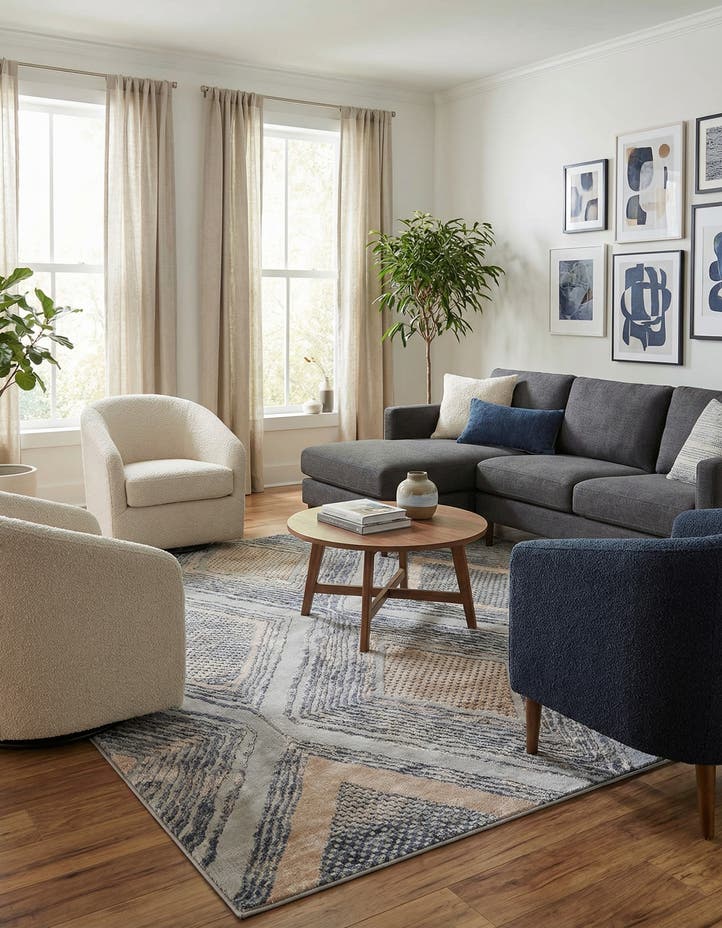 7' 10 x 7' 10 Caspian Square Rug