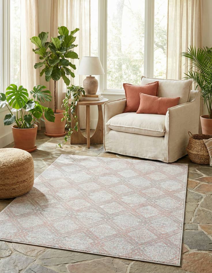 Detail image of 5' 3 x 8' Kamala Washable Rug