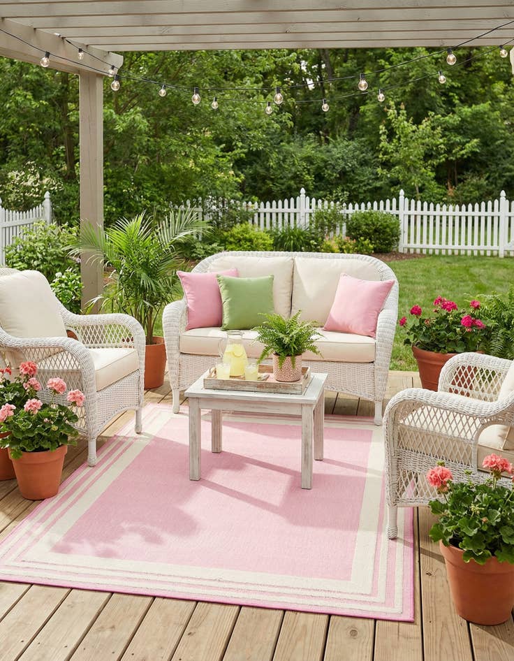 Detail image of 5' 3 x 8'  Washable Aruba Indoor / Outdoor Rug