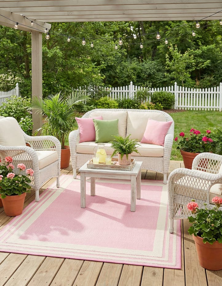 5' 3 x 8' Easy-Clean Aruba Indoor / Outdoor ...