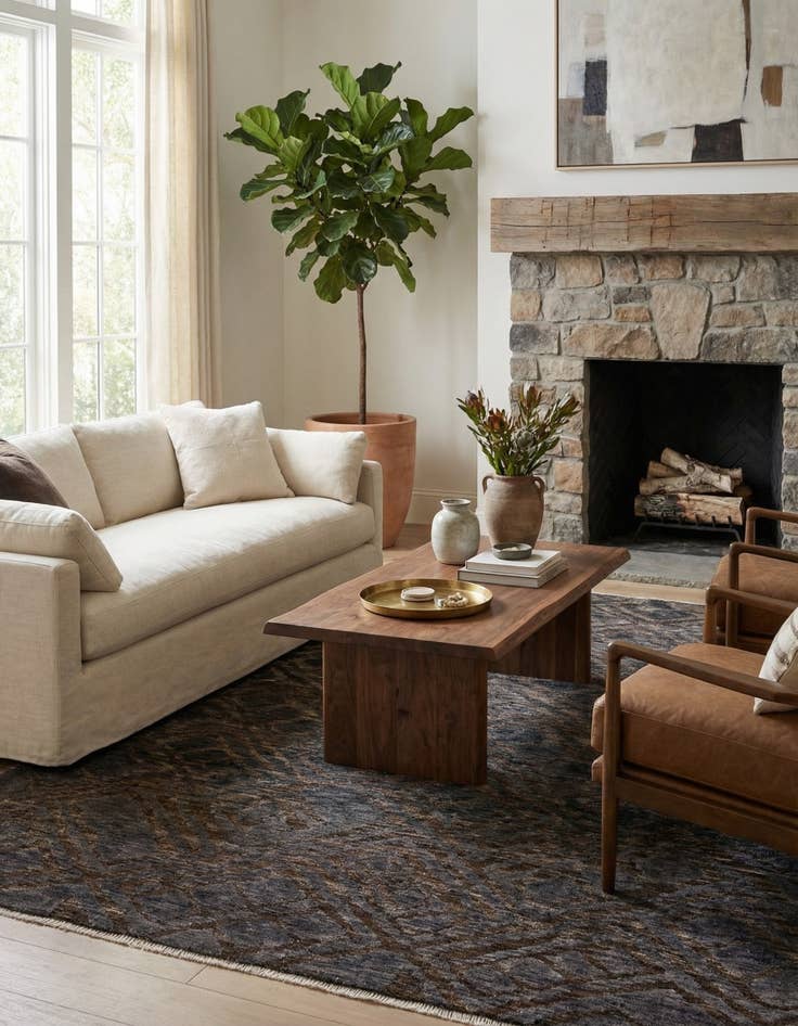 Detail image of  8' 3 x 10' 3  Hand Knotted Darya Wool Rug