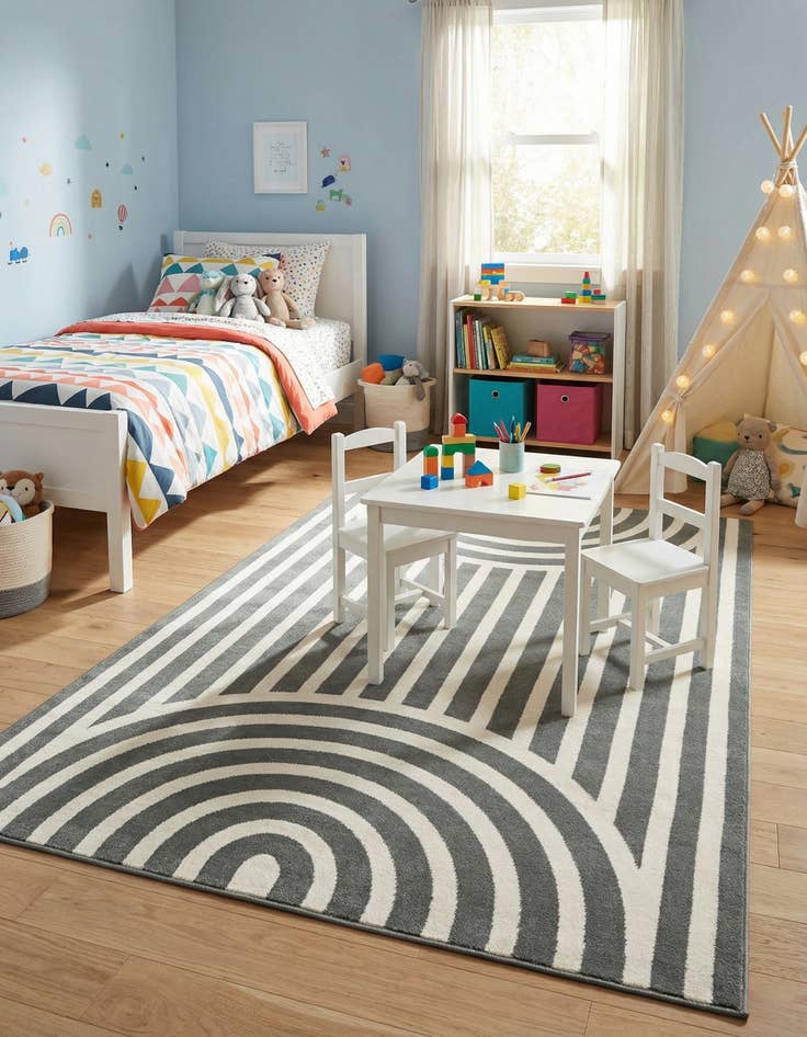 Detail image of 5' x 7' Whimsy Kids Rug