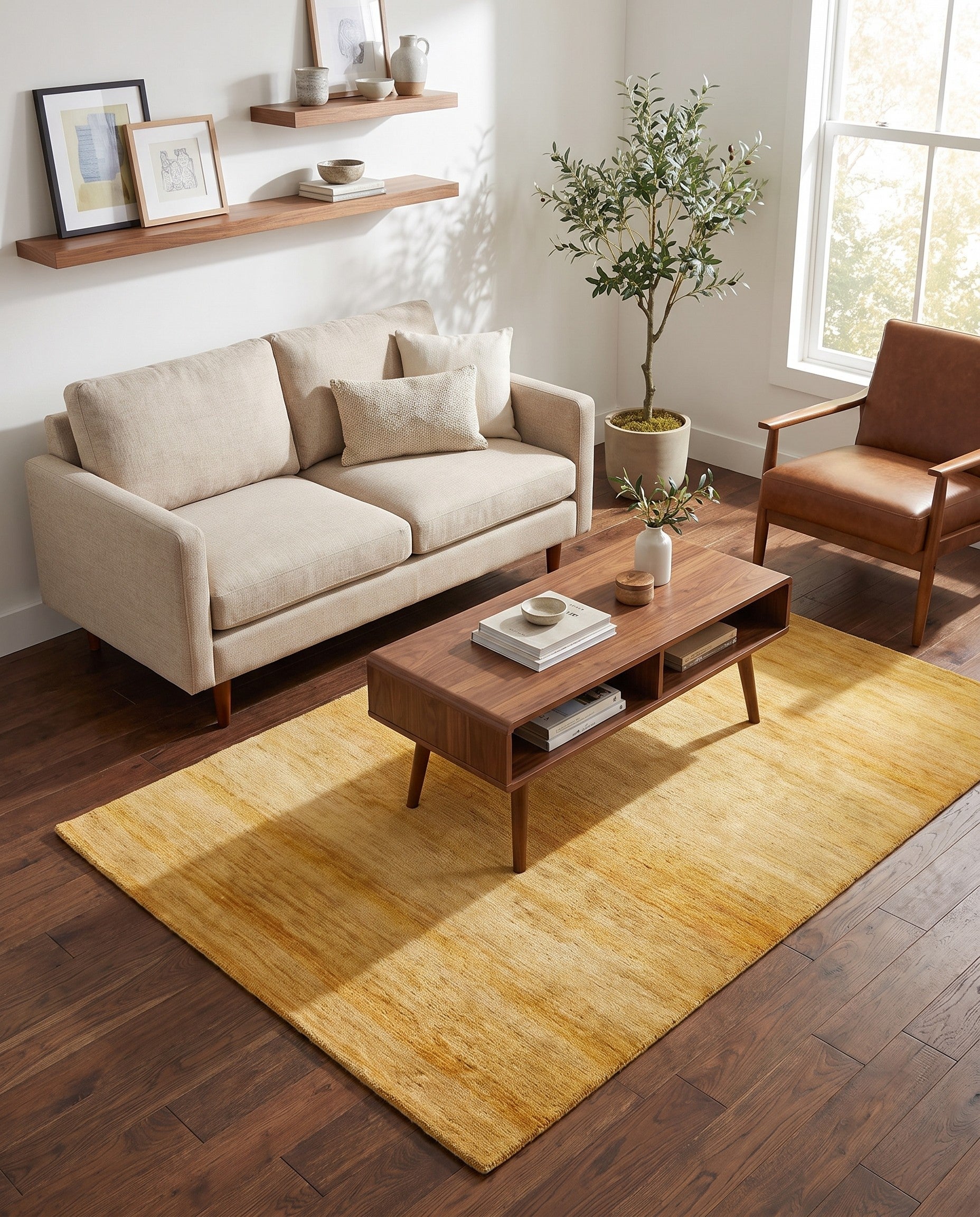 4' 10 x 6' 5 Hand Knotted Modern Ziegler Oriental Rug