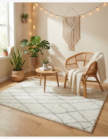 Ivory Soft Touch Shag Rug