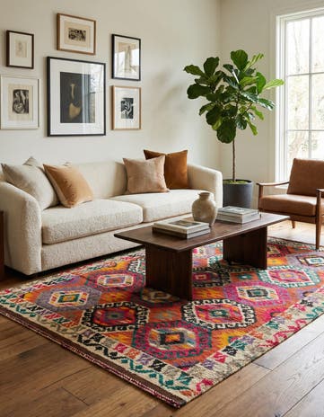 5' x 7' Hand Knotted Darya Wool Rug