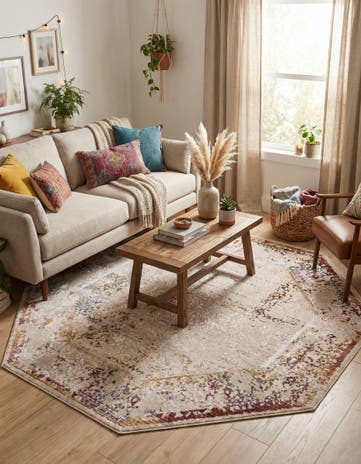 7' 10 x 7' 10 Deepa Octagon Rug
