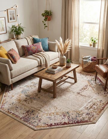7' 10 x 7' 10 Deepa Octagon Rug