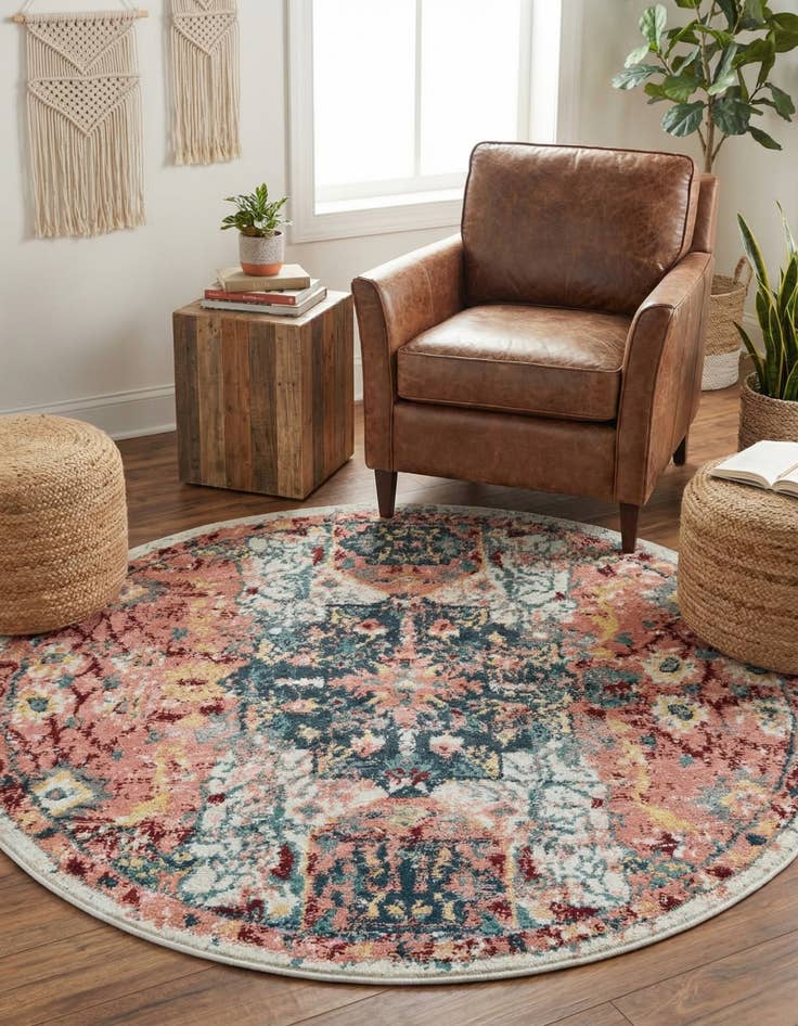Detail image of 4' x 4' Charleston Round Rug