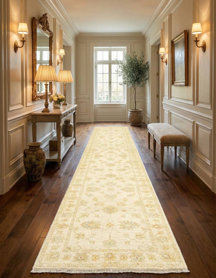 Detail image of 1' 11 x 12' Kaizar Wool Runner Rug