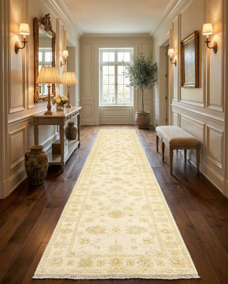 Detail image of 1' 11 x 12' Kaizar Wool Runner Rug