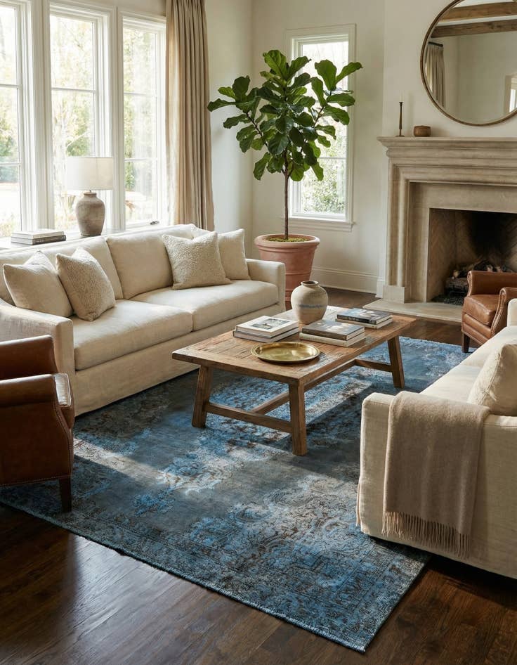 Detail image of 8' 4 x 11' 6  Hand Knotted Ultra Vintage Persian Wool Rug