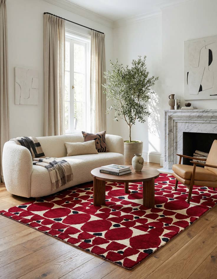 Detail image of 5' 3 x 8' 1  Hand Knotted Darya Wool Rug