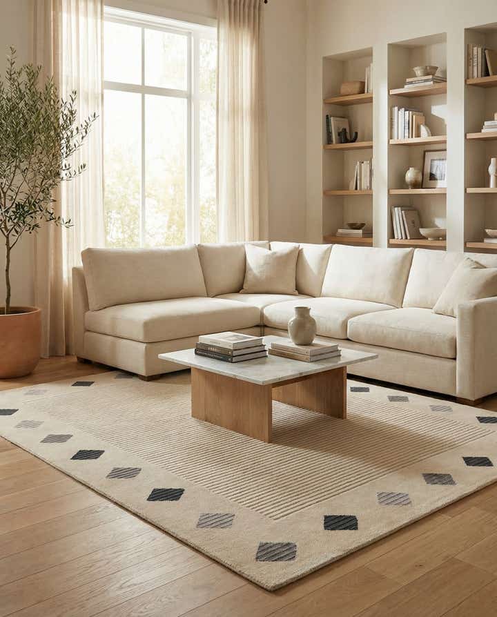 5' 9 x 8' Hand Knotted Darya Wool Rug